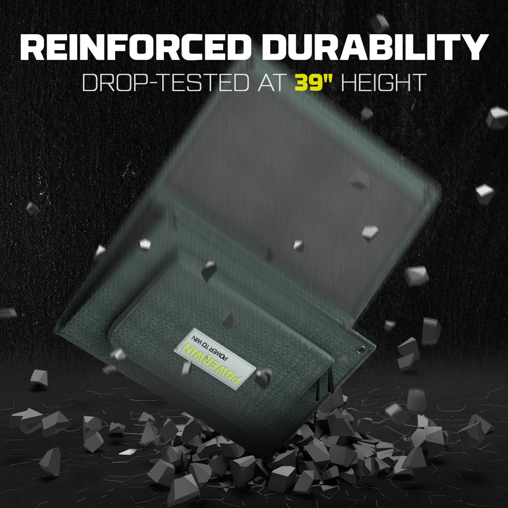 Powerwin Portable Solar panel 33W for outdoor hiking & cycling