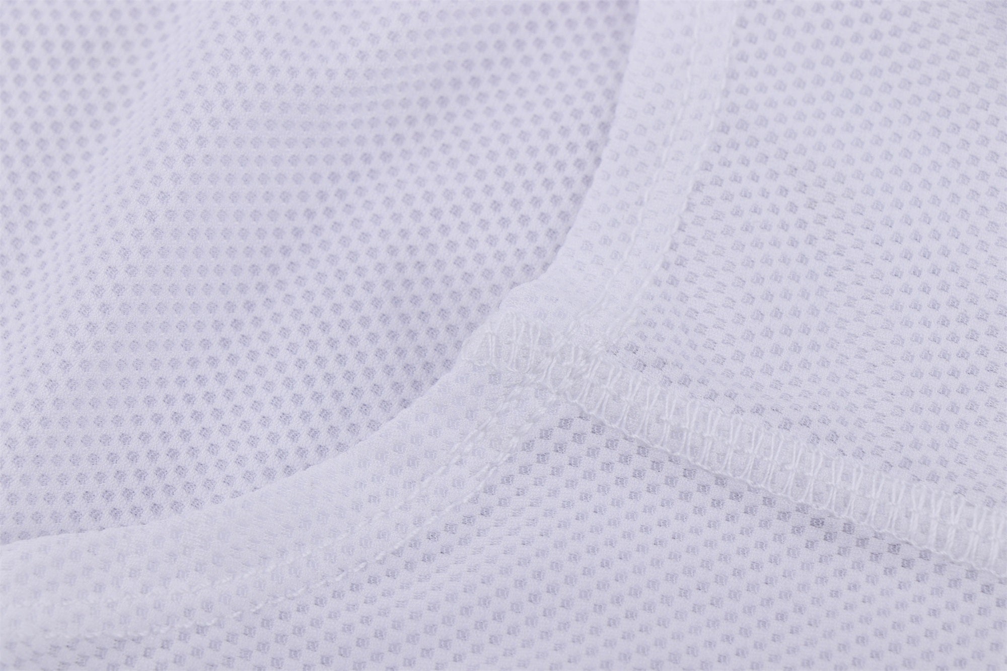 Men's Mesh Base Layer - White Long Sleeve Cycling Undershirt