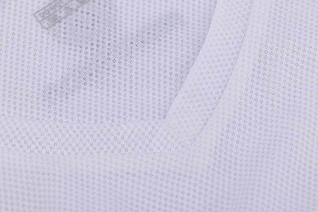 Men's Mesh Base Layer - White Sleeveless Cycling Undershirt
