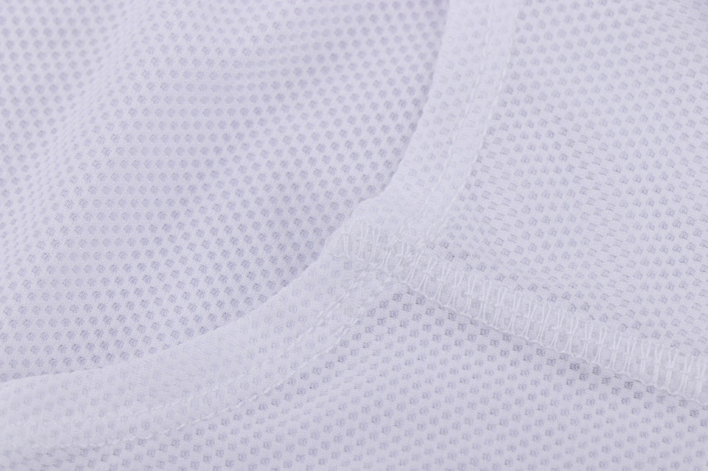 Men's Mesh Base Layer - White Sleeveless Cycling Undershirt