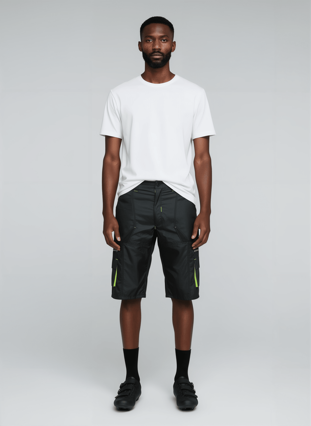 DK Gravel Shorts I — Long Baggy MTB Shorts (1/2 Pants) with 7 Pockets & Side Vents