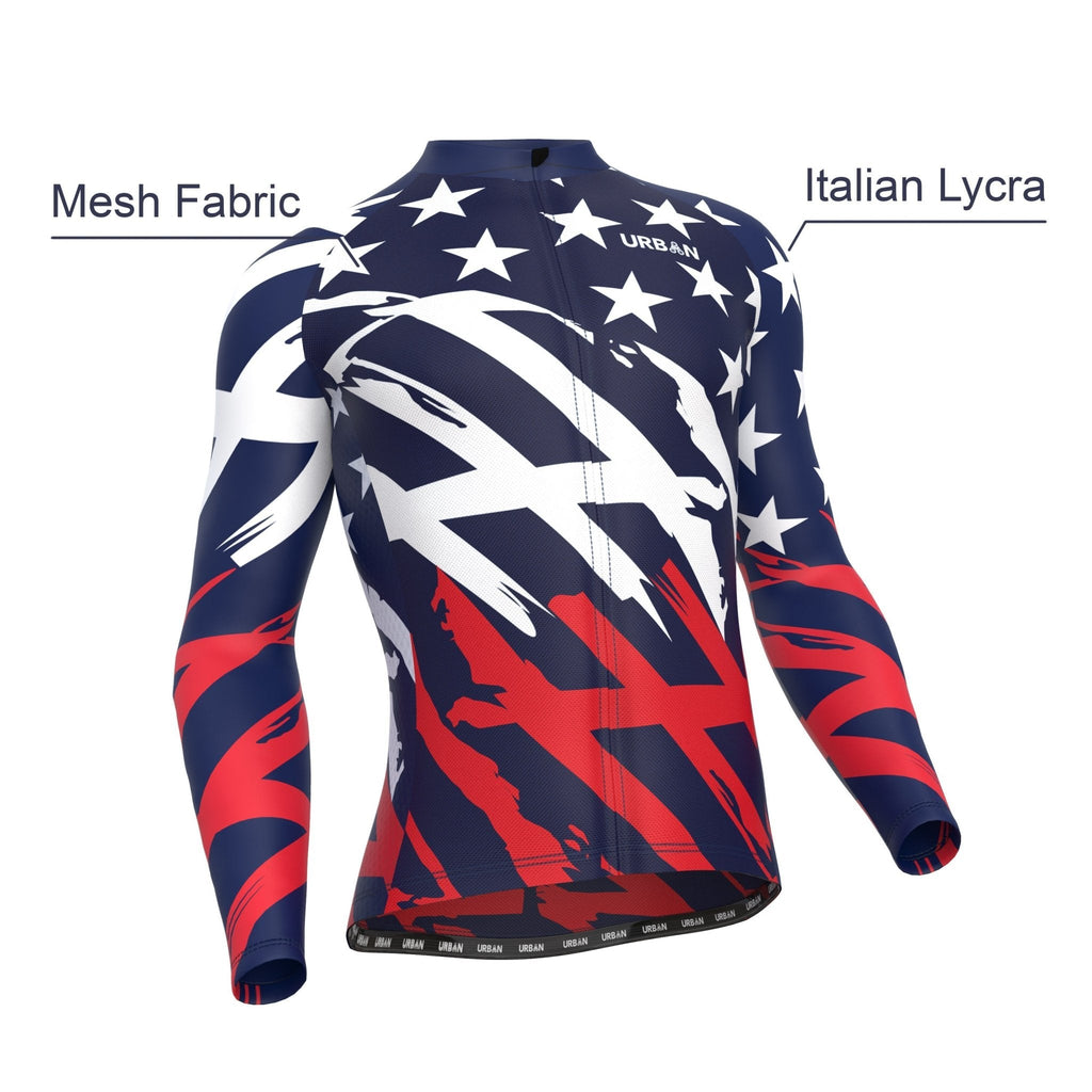 Men's All-American Long Sleeve Jerseys / Bib Tights (regular fabric)