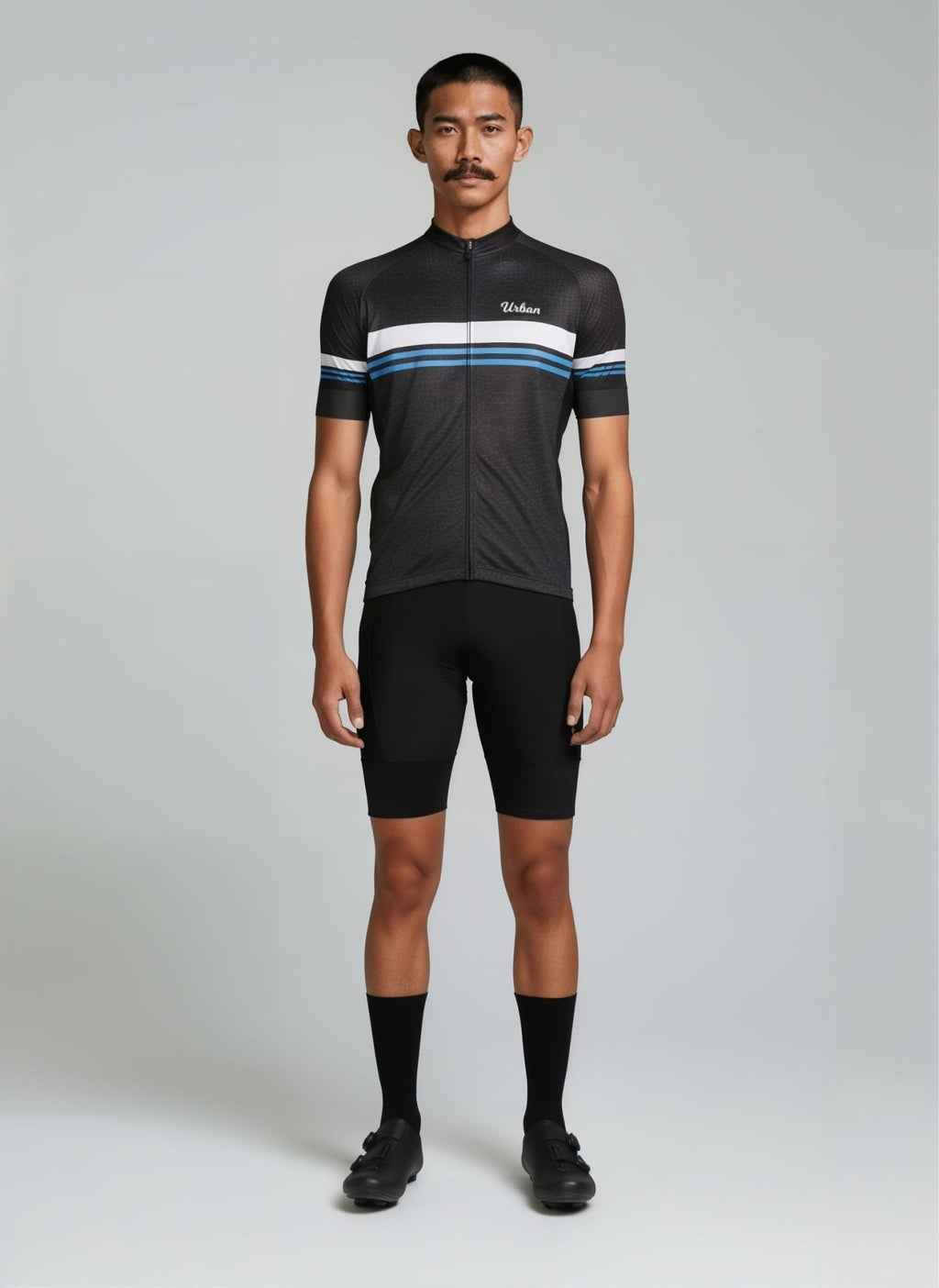 Men’s Classic Black Short Sleeve Cycling Kit — Performance Jersey & Bib Shorts