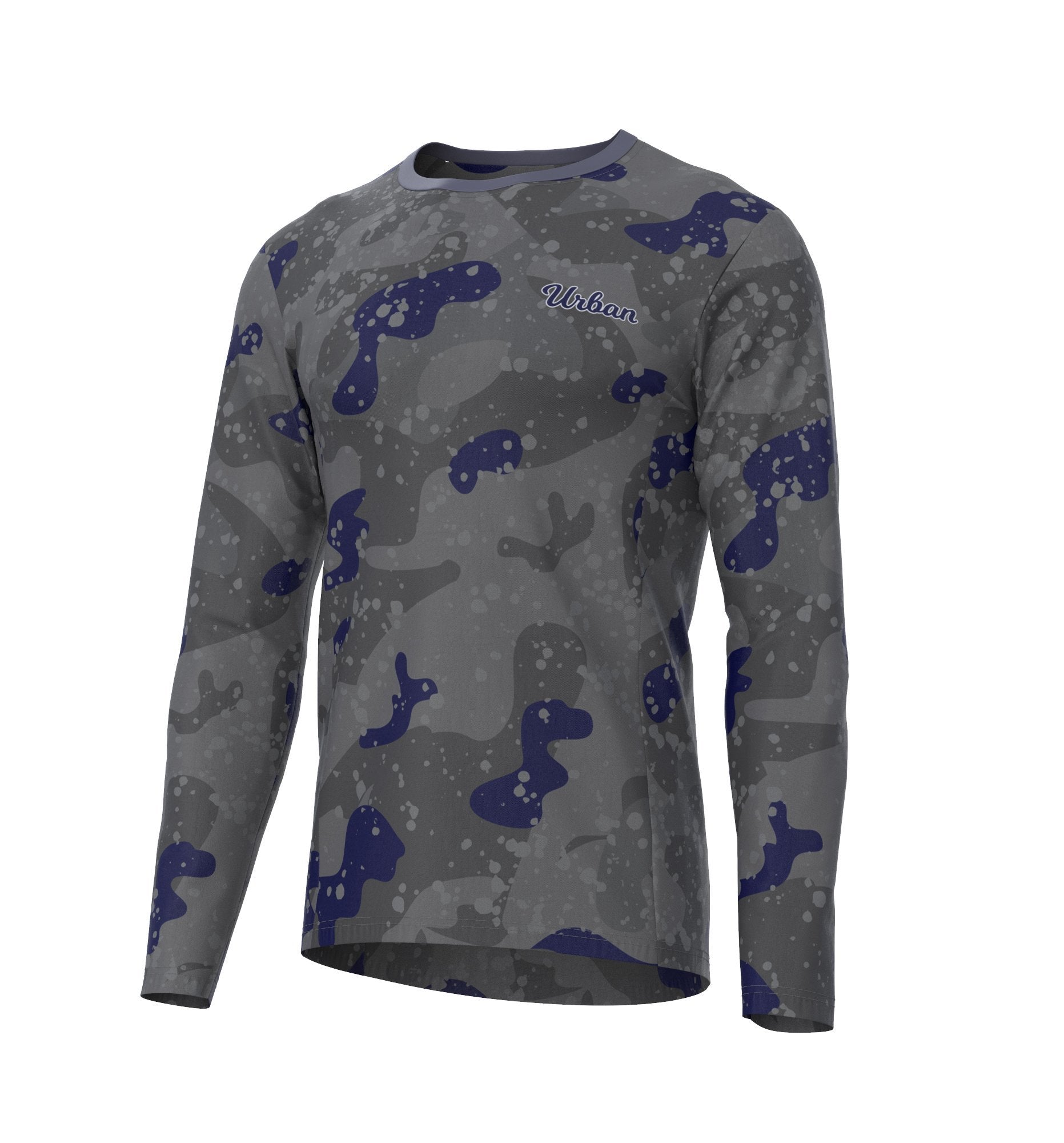 Men's Long Sleeve Camo MTB Mountain Bike Cycling Jersey