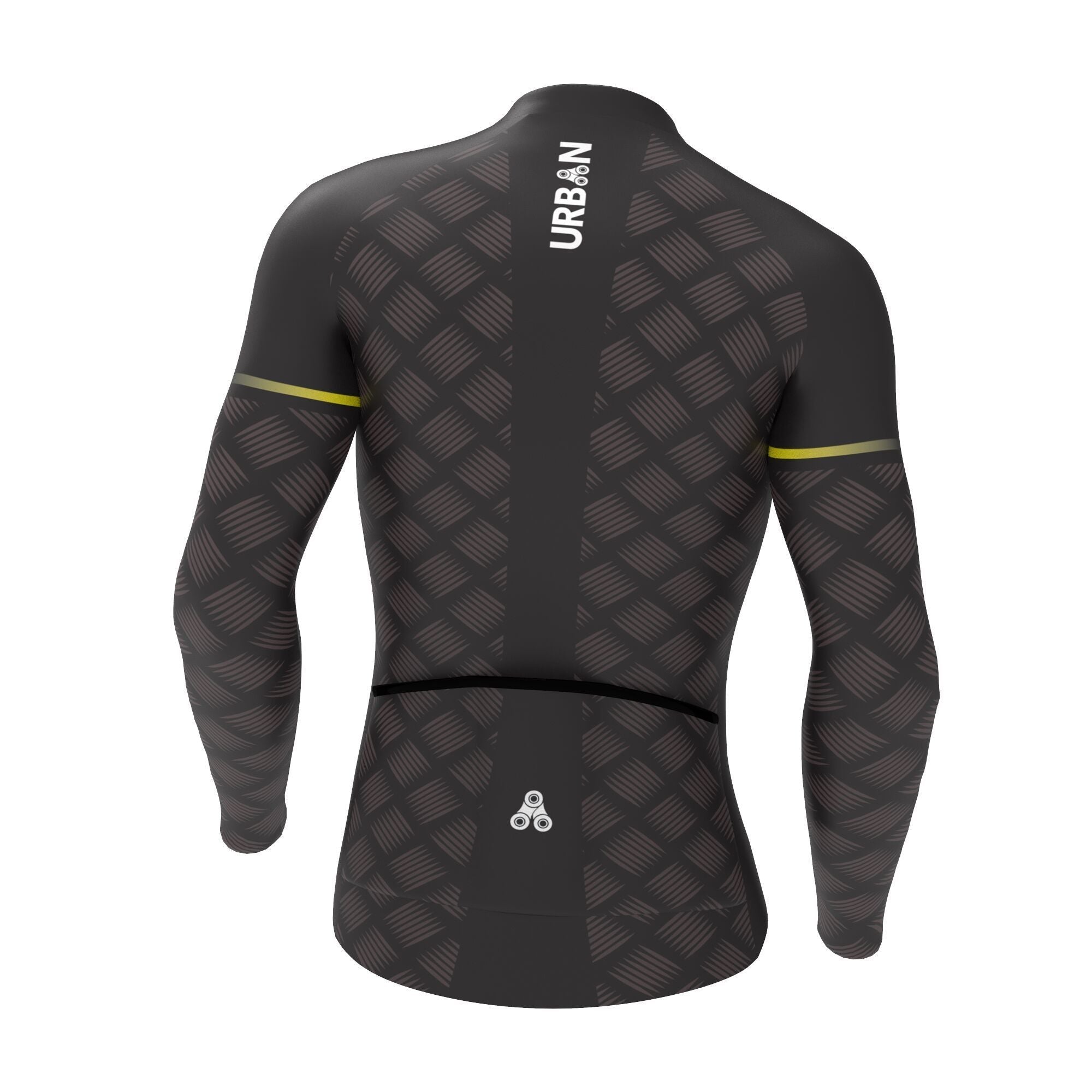 Urban Cycling Pro Carbide Thermal Long Sleeve Jersey & Cargo Bib Tights – Winter Cycling Kit for Cold-Weather Performance