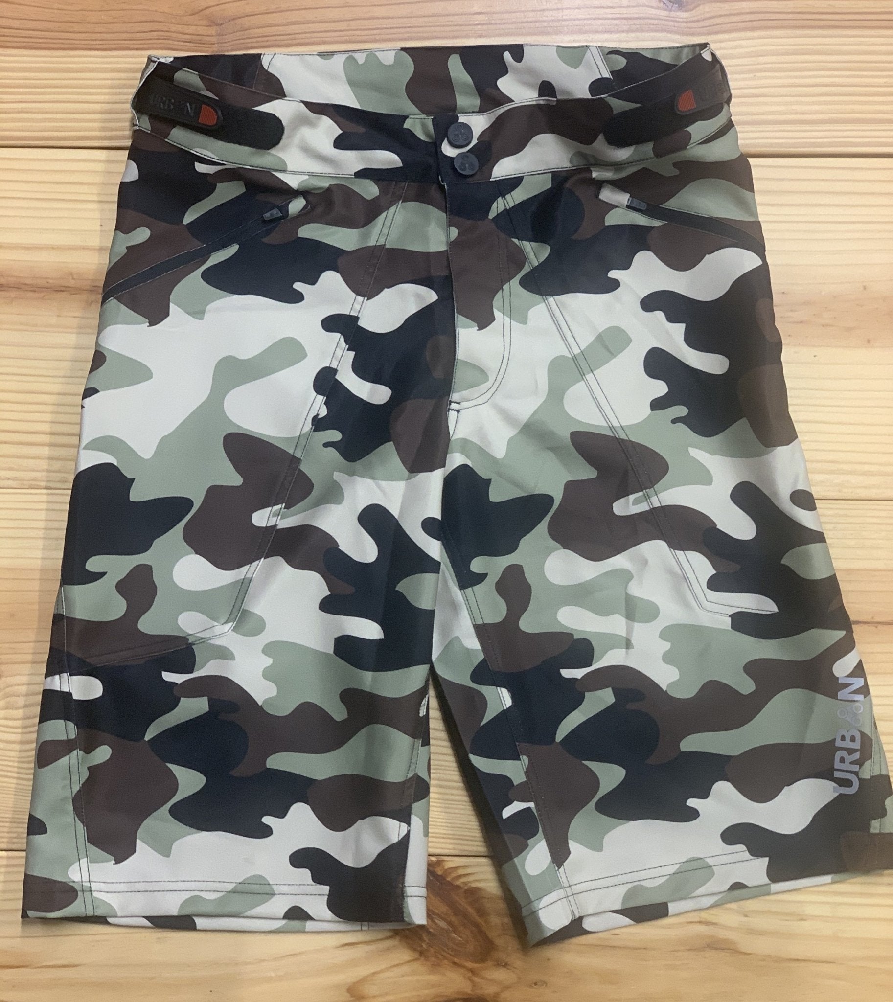 Youth MTB Shorts with Padded Undershorts | Shredder Kid's Camo Mountain Bike Shorts