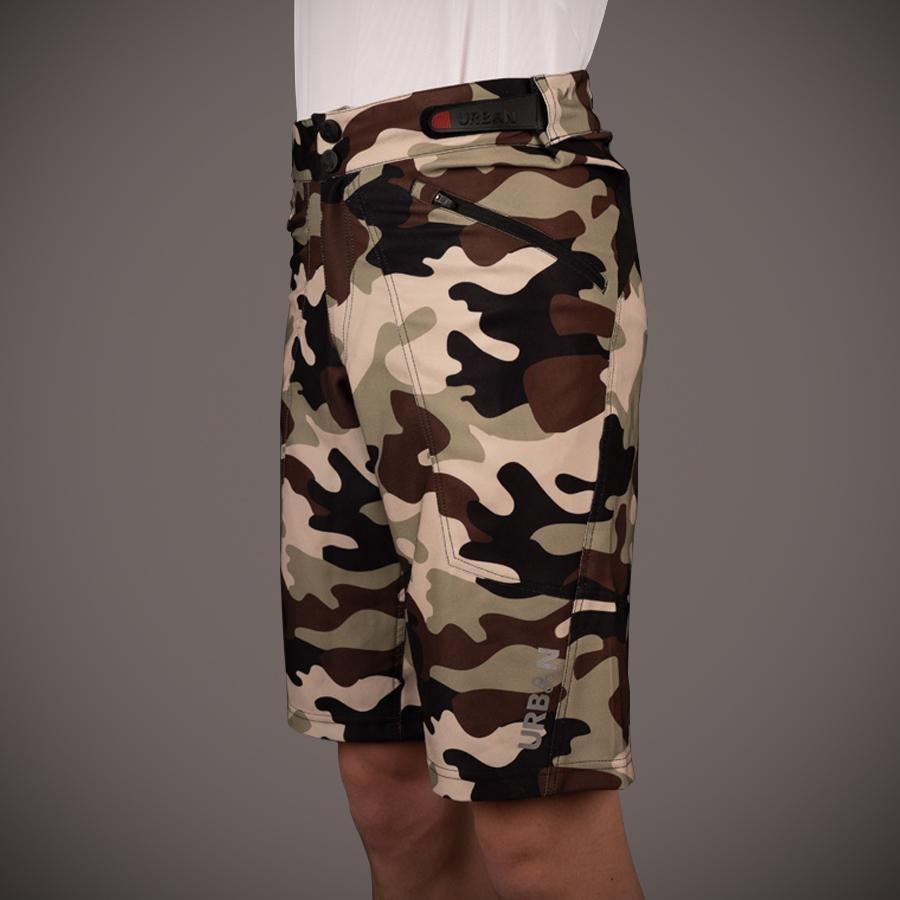 Youth MTB Shorts with Padded Undershorts | Shredder Kid's Camo Mountain Bike Shorts