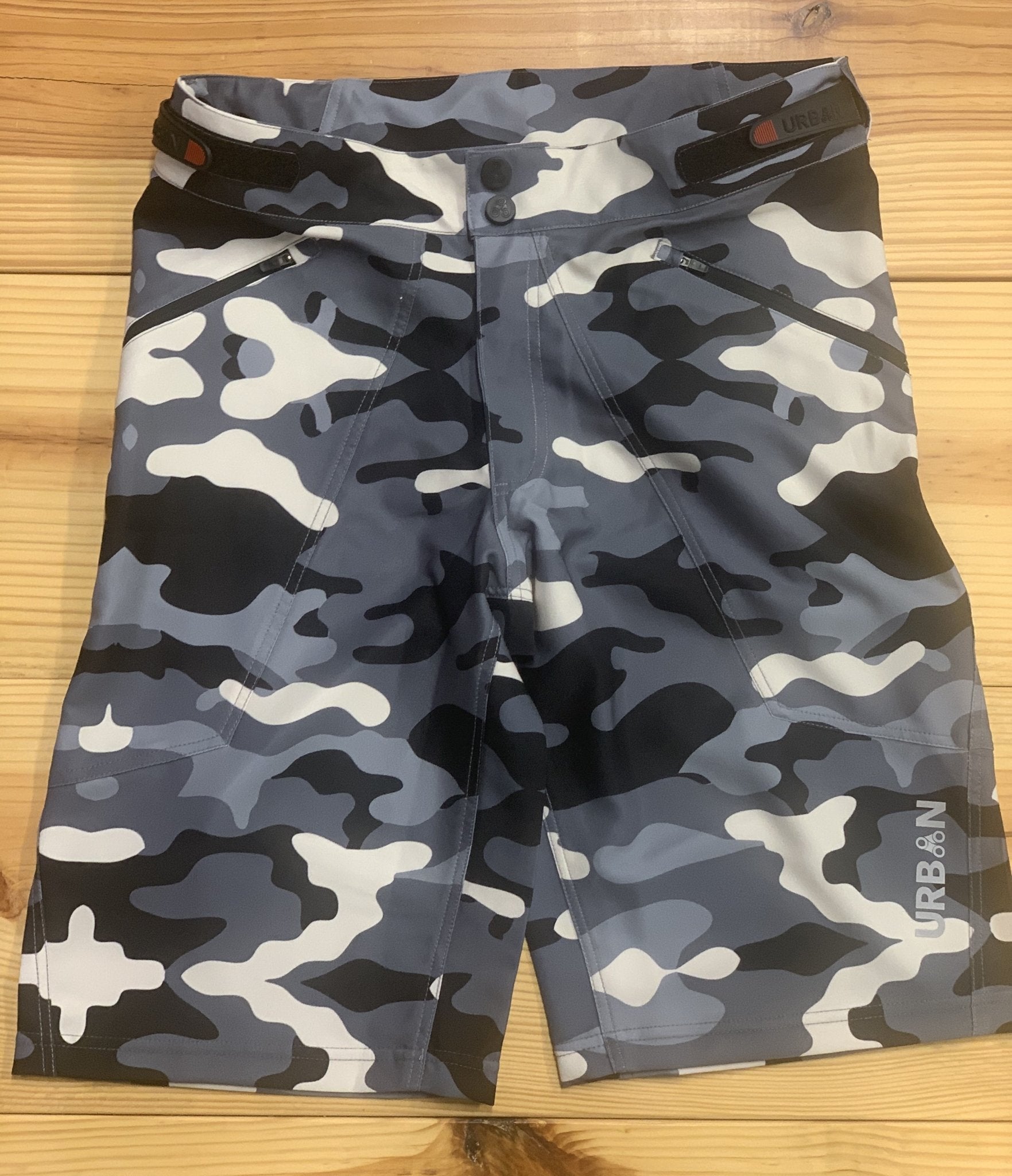 Youth MTB Shorts with Padded Undershorts | Shredder Kid's Camo Mountain Bike Shorts