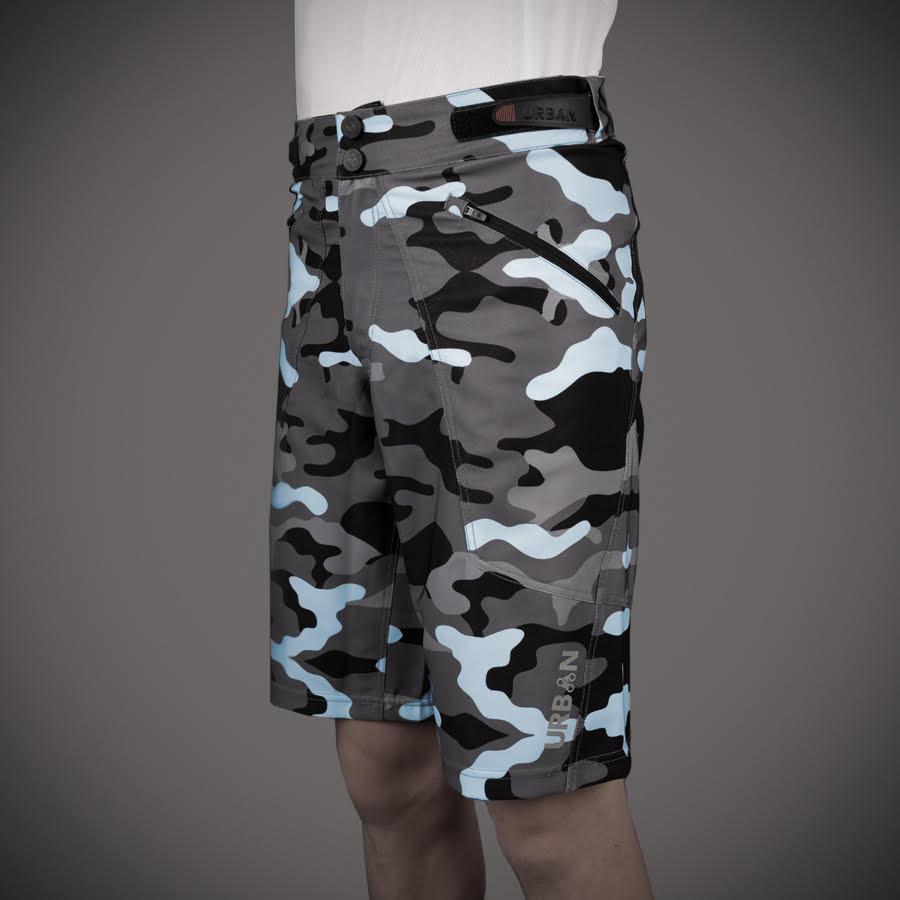Youth MTB Shorts with Padded Undershorts | Shredder Kid's Camo Mountain Bike Shorts
