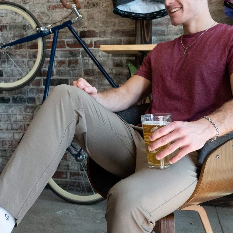 Urban Cycling Commuter Bike to Work Pants - Black