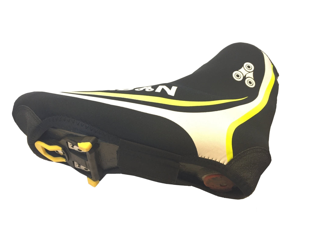 Urban Cycling Shoe Covers with Reflective Zipper - Windproof, Waterproof Neoprene Overshoes for Road and MTB, All Clip Shoe Type