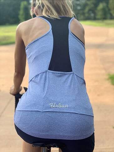 Urban Cycling Women’s Racerback Tank Top with Pockets – Lightweight, Breathable Performance for Cycling and Running