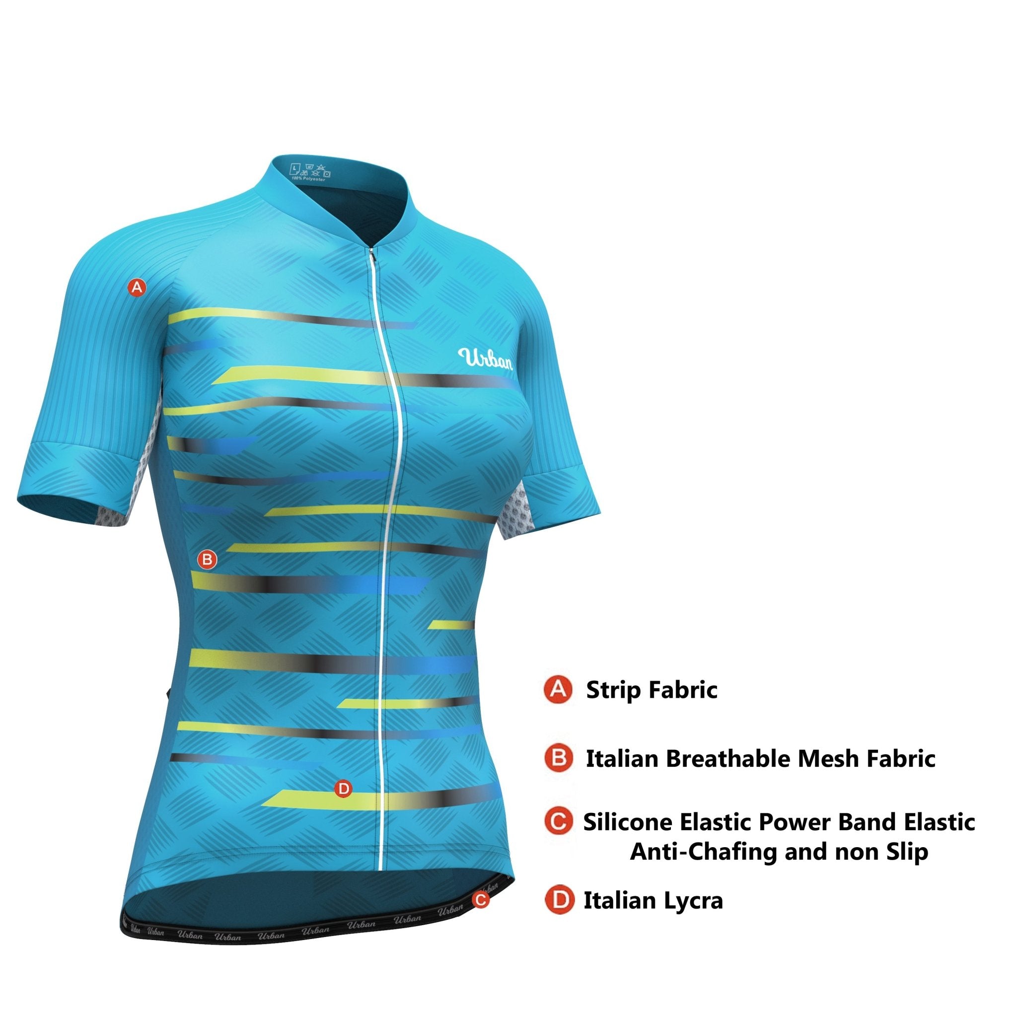 Women’s Pro Series Teal Cycling Kit — Performance Jersey & Bib Shorts